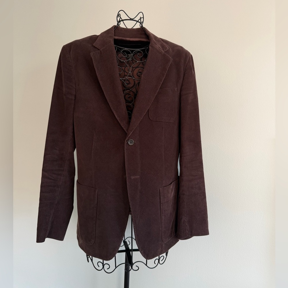 Kenneth Cole corduroy cotton jacket in dark brown